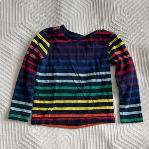 Colorful Striped Kids Long Sleeve Shirt-Primary